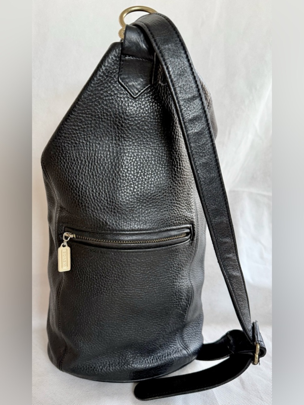 COACH Vintage Sonoma Flat Pack Sling Backpack Leather Convertible Crossbody 4944